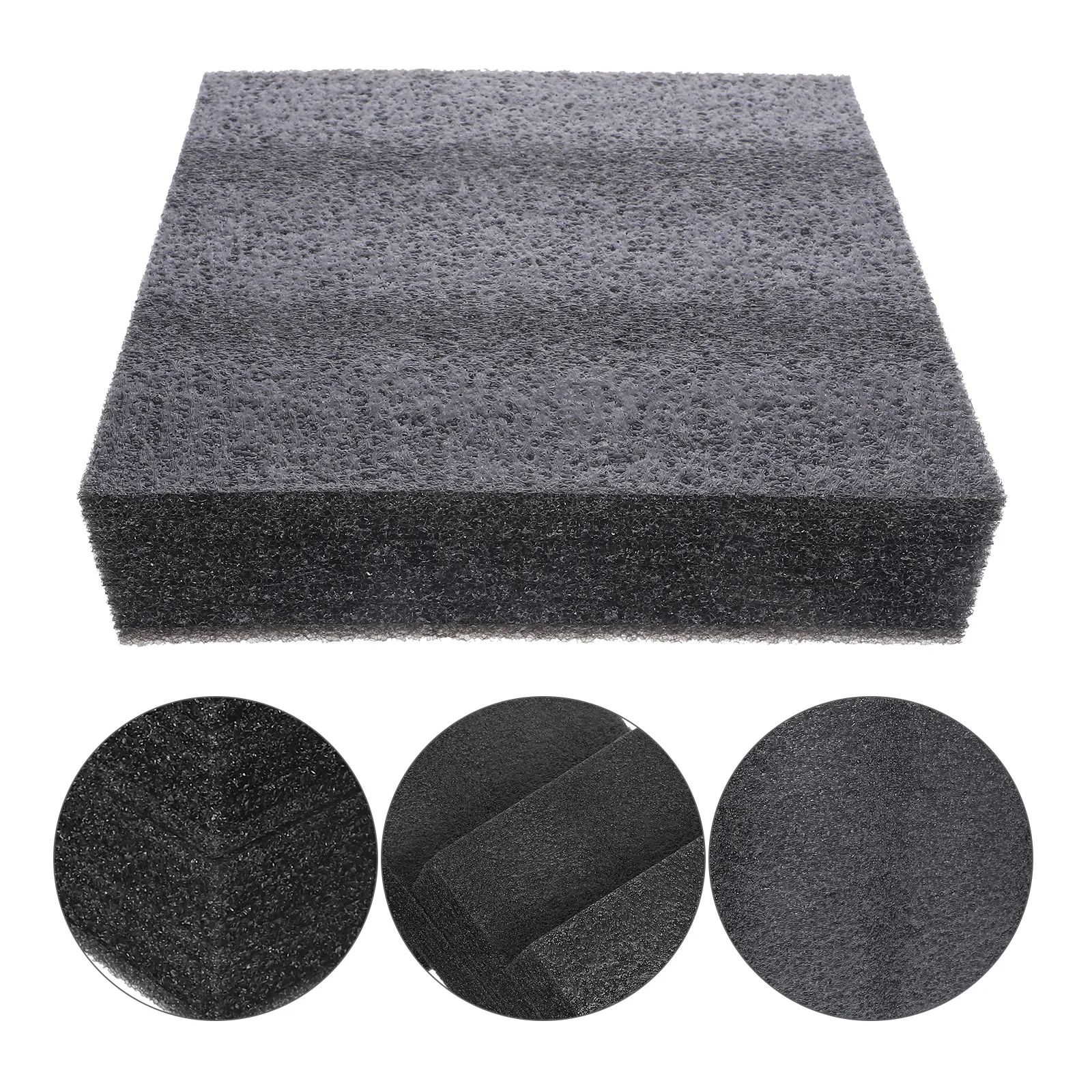 Polyurethane Cushioning Inserts Packing Foam Blocks Black Pearl Cotton DIY Professional Liner