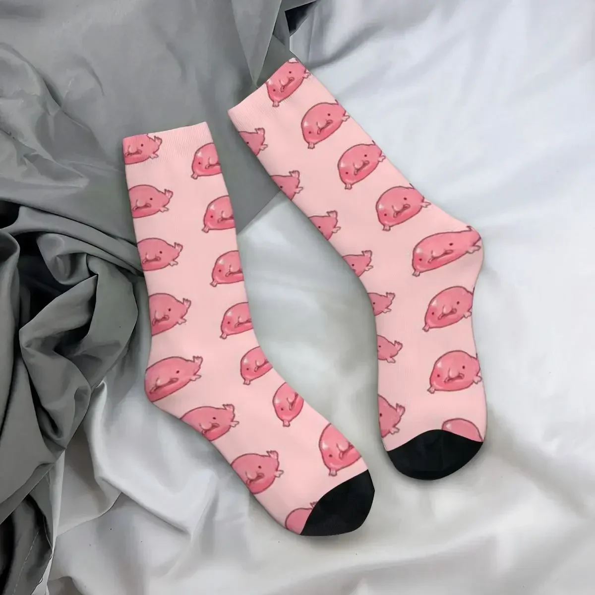 Simpatici calzini Blobfish 1 Calzini Harajuku che assorbono il sudore Calzini lunghi per tutte le stagioni Accessori per regalo di compleanno unisex