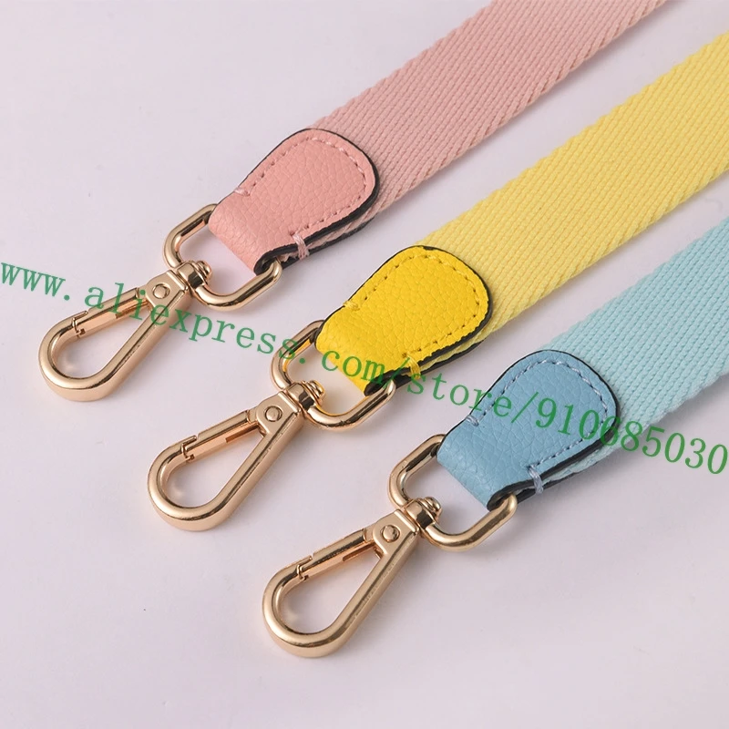 95*2.5cm Solid Color Fabric Bag Strap For Designer Lady Handbag Women Pochette Purse Shoulder Carry Belt Parts Non-adjustable