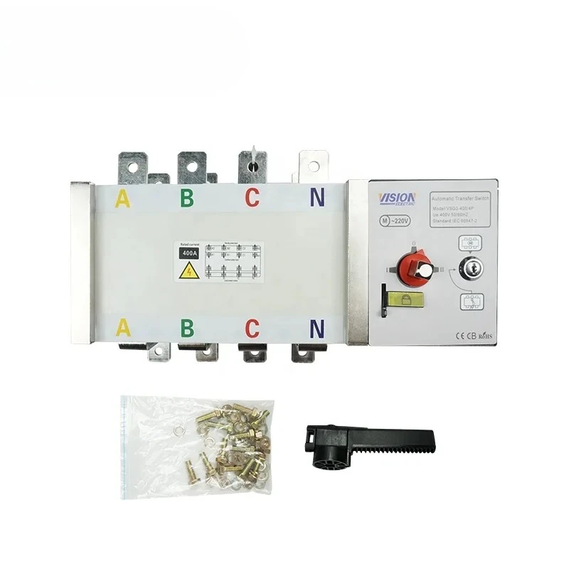 

ATS 300A Dual Power 3 Phase Auto Changeover Switch ATS 300A 3P 4P for Generator