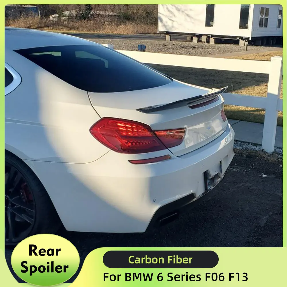 

Carbon Fiber Rear Trunk Spoiler Boot Lip Wing for BMW 6 Series F06 F13 M6 Gran Coupe 4-Door 2012-2018 Trunk Lip Not for F12