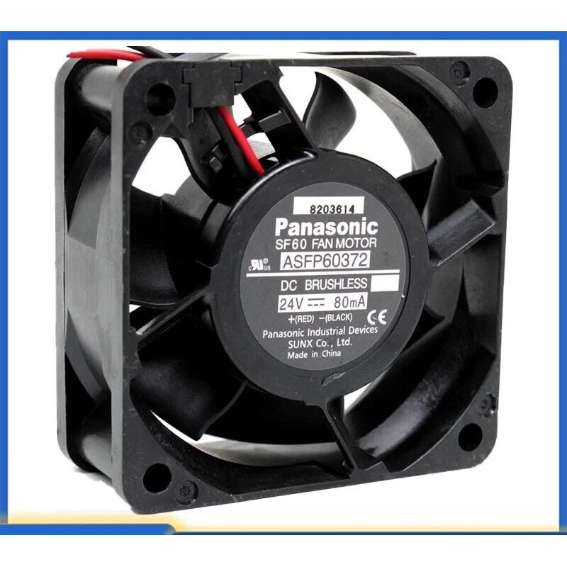 x For Panasonic SF60 ASFP60372 24V 0. 1A 6025 60*25mm Inverter Cooling Fan new