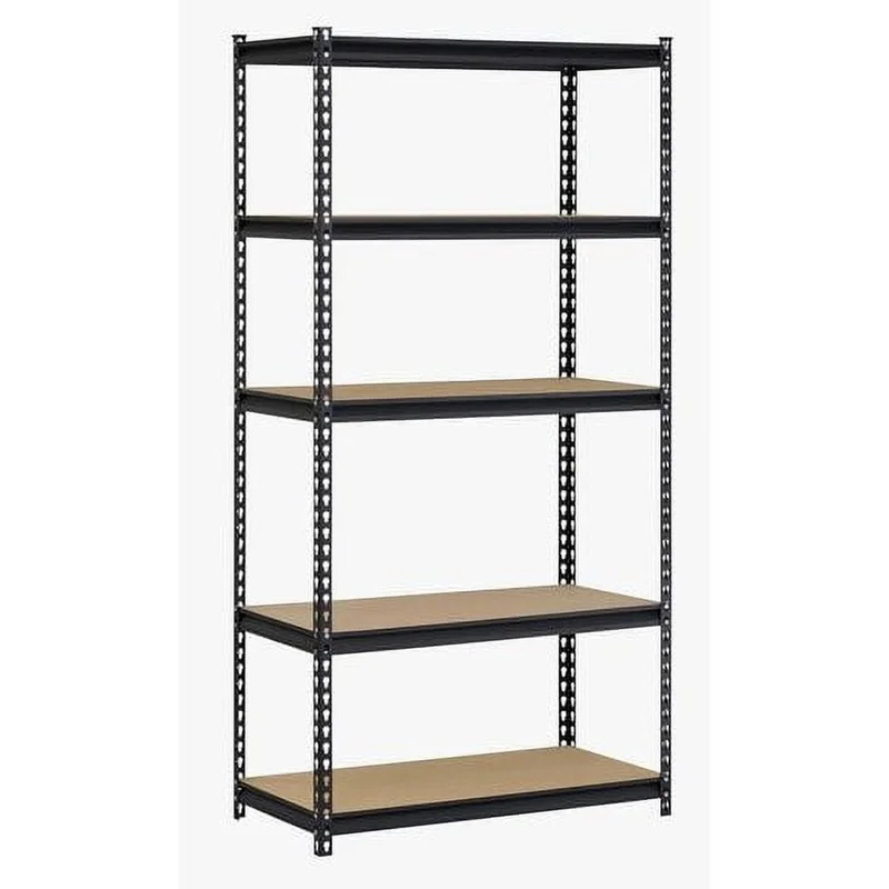 

Heavy Duty 5 Tier Steel Shelving Unit Adjustable Storage Rack Garage Basement Workshop Easy Assembly 4000 lbs Capacity