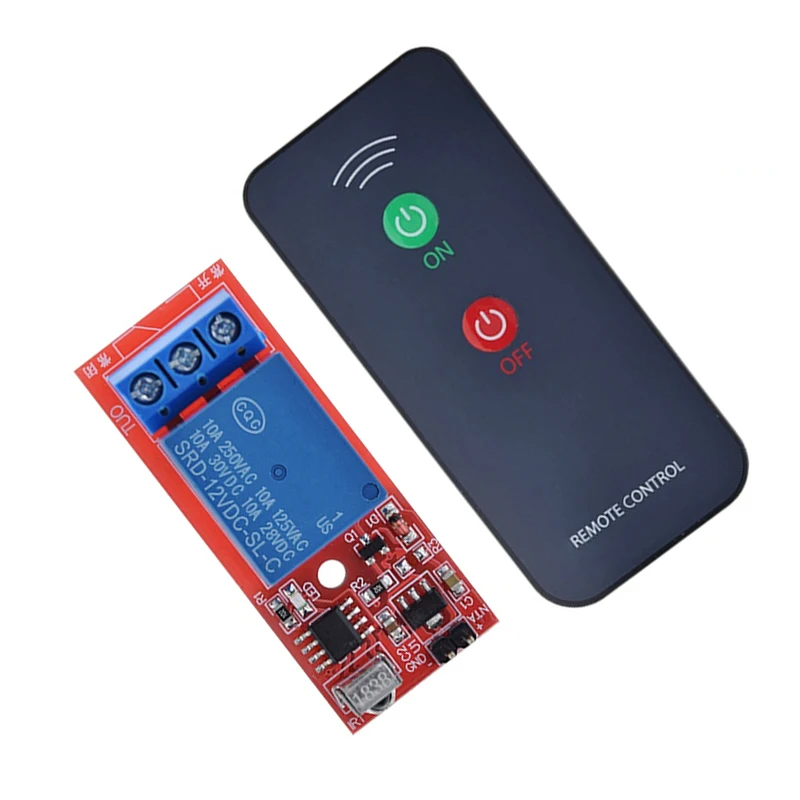 DC 12V 1 Channel Infrared Receiver Driving Switch Relay Driver Module Board IR Active Remote Controller