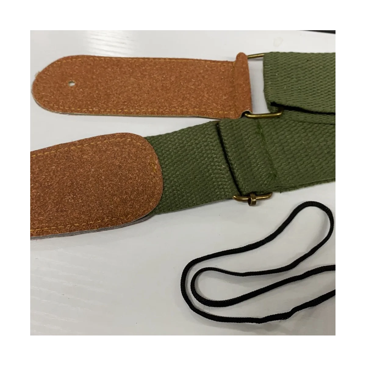 Guitar Strap Folk Adjustable Pure Cotton Guitar Strap Electric Guitar Strap Acoustic Guitar Universal Strap(Khaki)