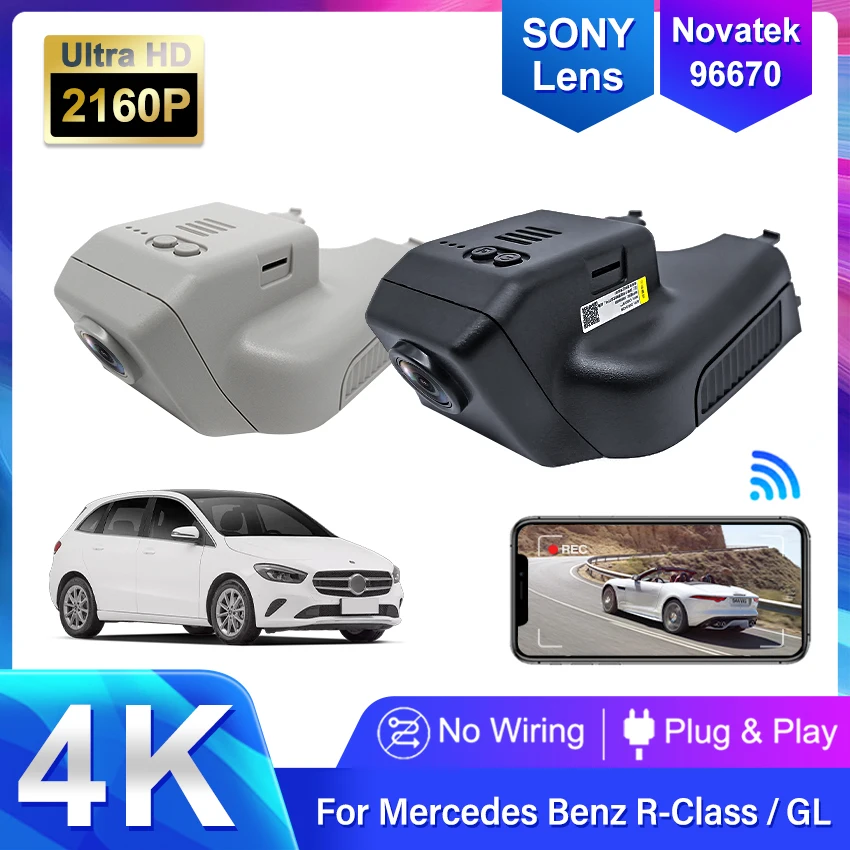 4K 2160P Wifi Car Dvr Video Recorder for Mercedes Benz R Class R350 R400 w251 GL x166 x164 ML w166 w164 GL450 ML350 Dashcam