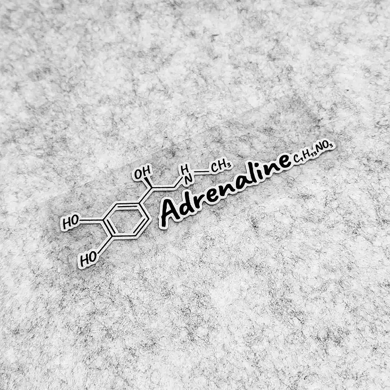 Car Sticker Dopamine Adrenaline Adhesive Warning Auto Truck Triangle Window Tail Decal Waterproof