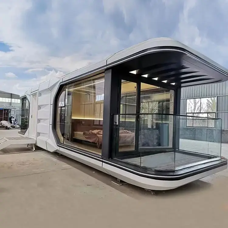 Pod Space Room Space Capsule Mobile Home Gigh-End Hotel Smart Star Room Cruiser Style Hotel Capsule cabin Villa