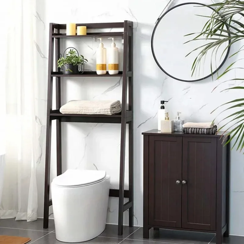 

Bamboo Over-The-Toilet Storage Rack 3-Tier Bathroom Shelf