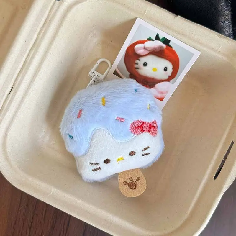 Urocze zawieszki Hello Kitty, pluszowe zabawki Kawaii Sanrio, słodkie breloczki z kreskówkowym kotem Kt, anime, prezenty urodzinowe dla uczniów, zabawki.