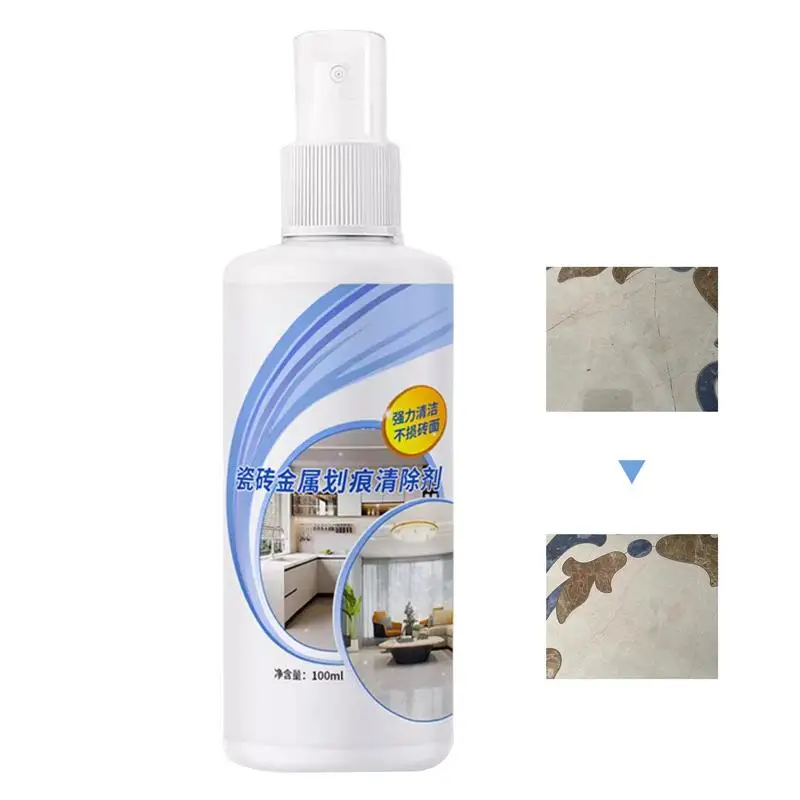 Ceramic Tile Scratch Remover 100ml Aluminum Alloy Stain Tile Scratch Solution Mild Ingredients Tile Repair Agent For Antique