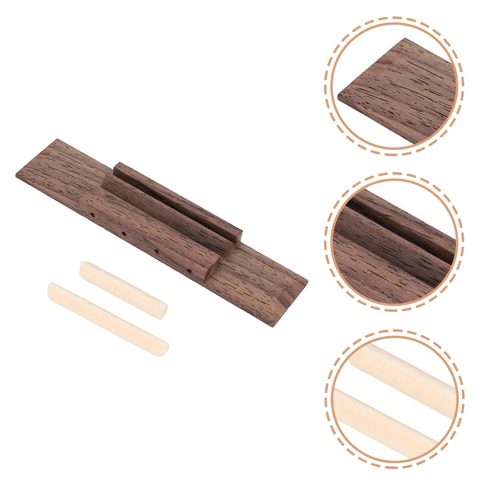 

Ukulele Bridge Nut Saddle Wooden Plastic Replacement Parts Smooth Sound Vibration Transmit Accessory String Instrument