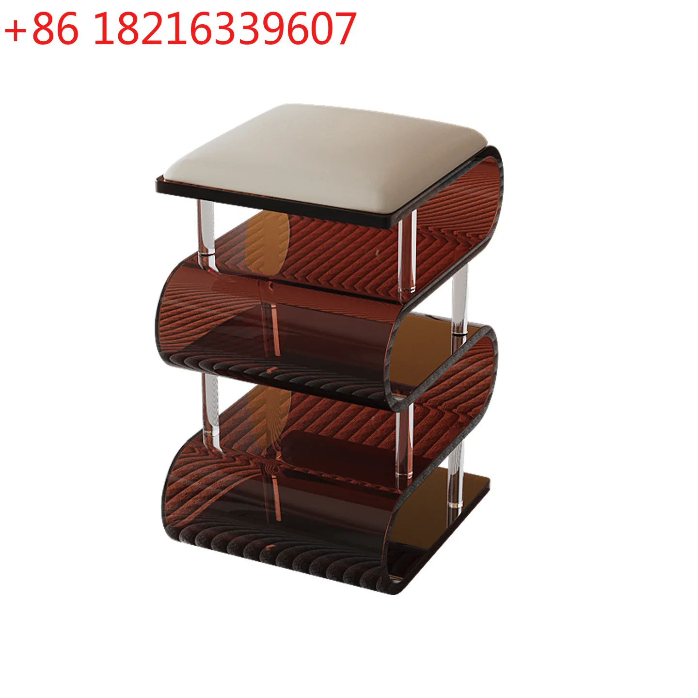 YAO minimalist single chair cream style home door makeup change shoes dressing stool bedroom simple