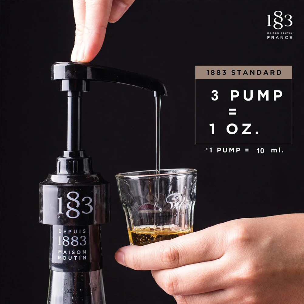 8/10ML Plastic Syrup Pump Juice Bottle Dispenser Black Liquid Dispenser For 1883 Monin Syrup Home Kitchen Bar Cafe Accessories