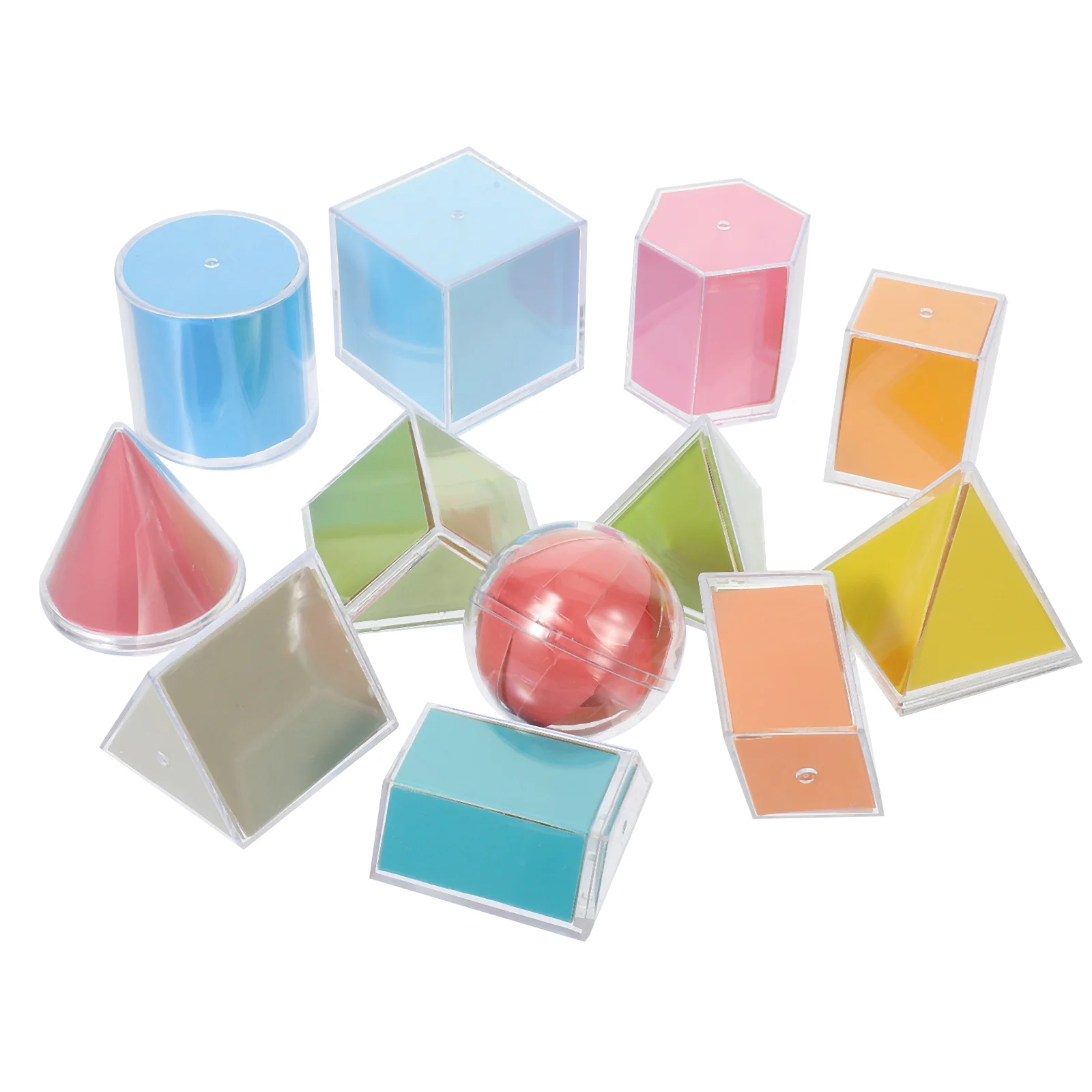 Geometry Demonstration Model Manipulative Geometric Solids Puzzle Paper Counting Blocks Math Manipulatives