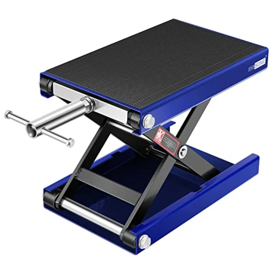 

1100 LBS Motorcycle Lift Scissor Jack Wide Deck Hoist Stand Hght Adjustable Center Stand with Crank Steel Lift for Cruiser Dirt