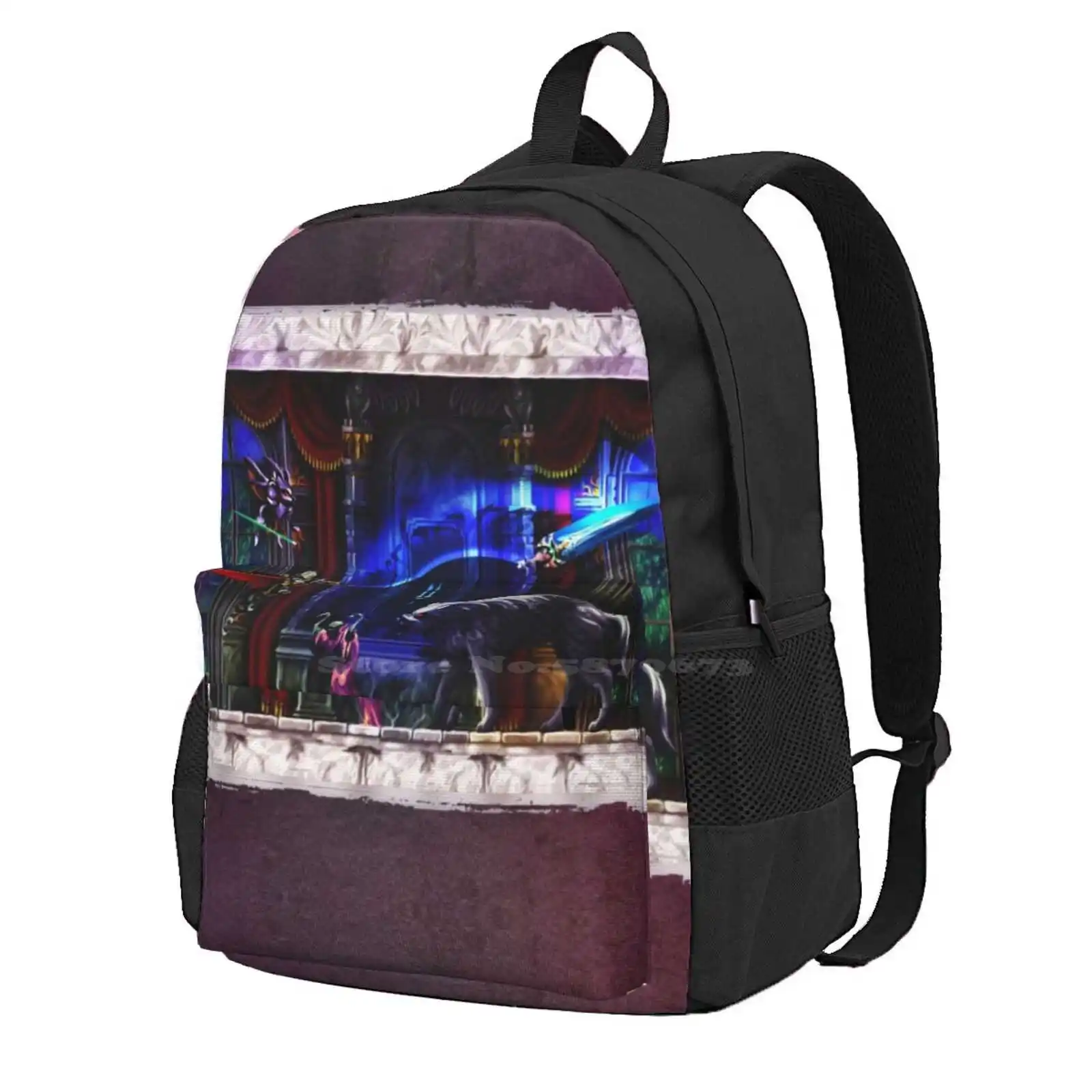 Castlevania Verboten Hot Sale Schoolbag Backpack Fashion Bags Castlevania Alucard Dracula Symphony Night Video Games 90S