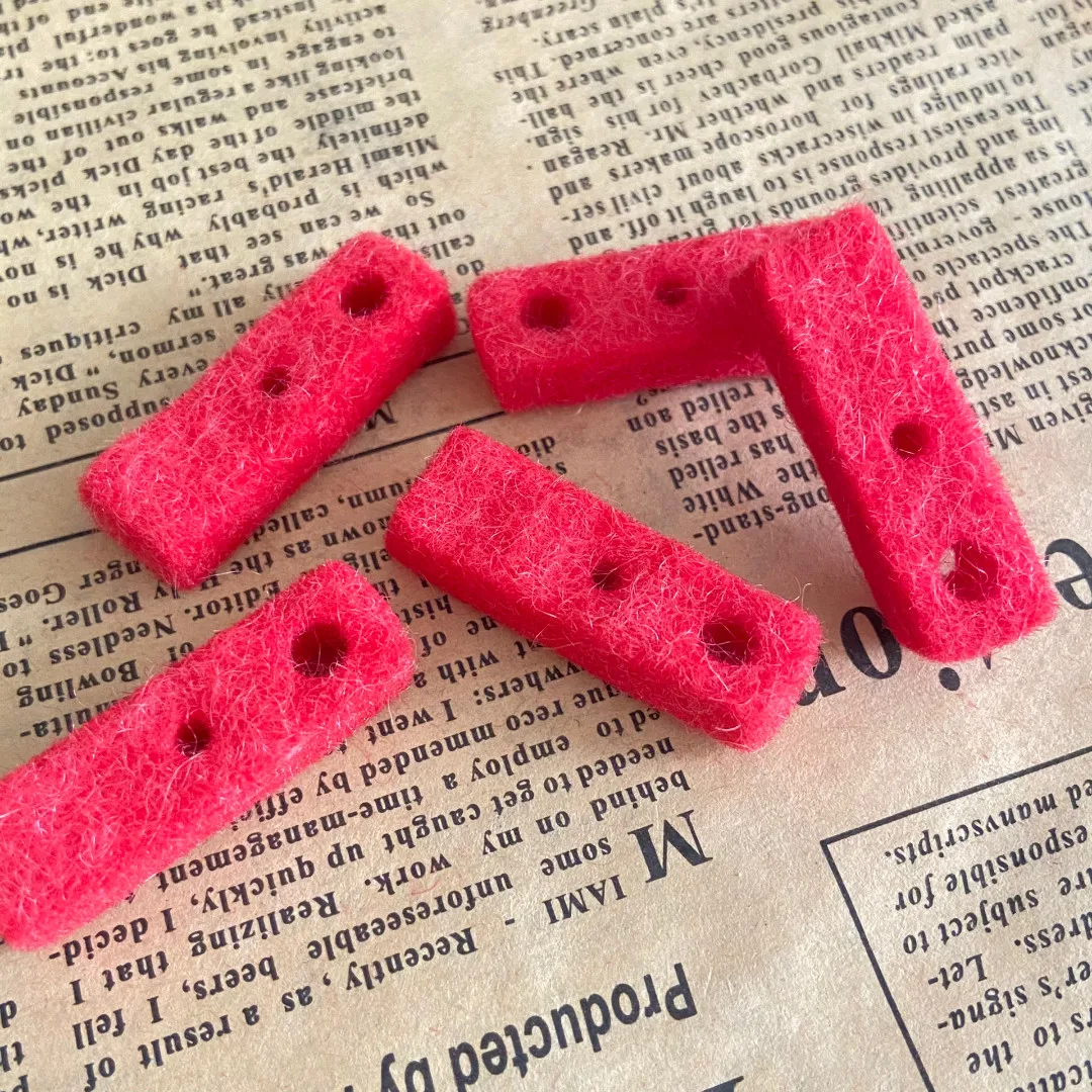 10pcs Red Wool Felt Replacement Pad Inner Bottom Liner Mat Fit For Zippo Zorro Kerosene Lighter Thicked Sealing Repair Accessory