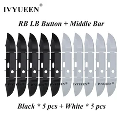 IVYUEEN 10 Sets for XBox Series X S Controller RB LB Bumper Trigger Button Mod Kit Middle Bar Holder Replacement Repair Parts