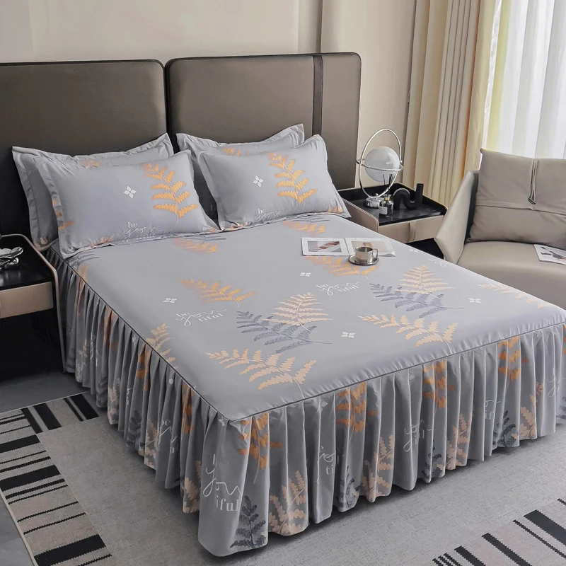 Bedspread Double bedspread Queensize bedspread bed skirt Double bed linen set Bed skirt bed skirts queen size  free shipping