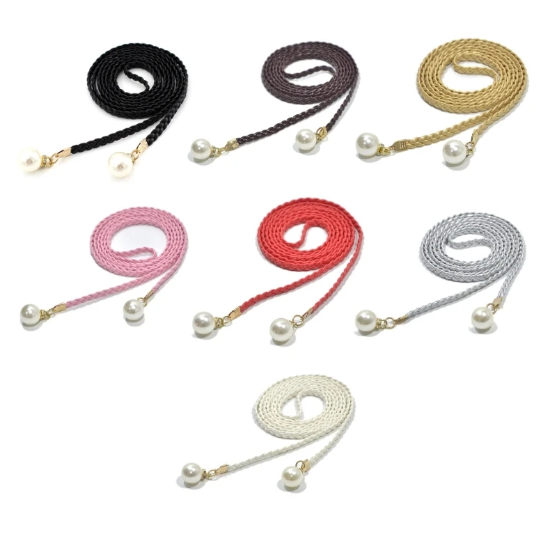 

Knot Waist Rope Braided Waist Belt Women Elastic Belt Colorful Weave Belt Drop shipping