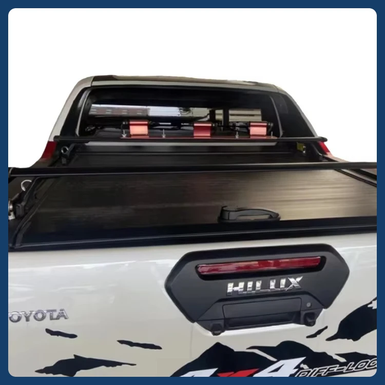 

Spider Man Auto Parts Hot Selling Pickup Truck Accessories Manual Retractable Roller Lid Accessories Pickup Cover for Toyota Hi