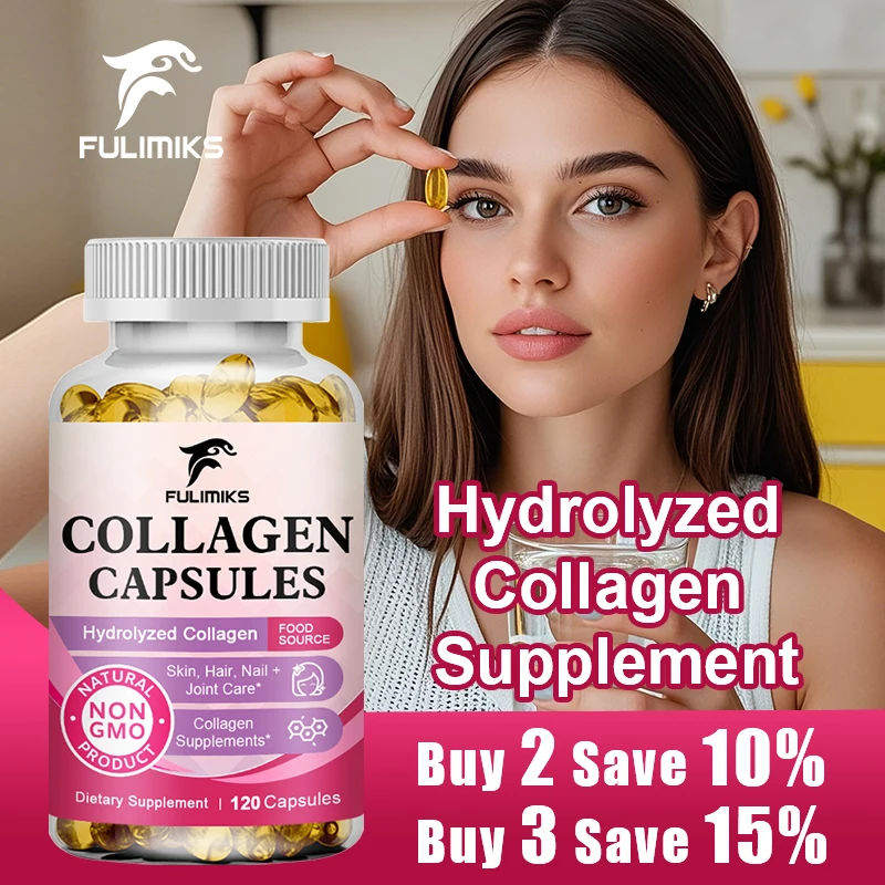 

FULIMIKS Collagen Supplement, with Biotin & Vitamin C, Promotes Skin Firmness, Elasticity, Hair Health & Joint Comfort for Women
