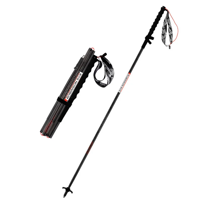 Amazon cross-border  3k carbon trail running folding trekking poles outdoor hiking