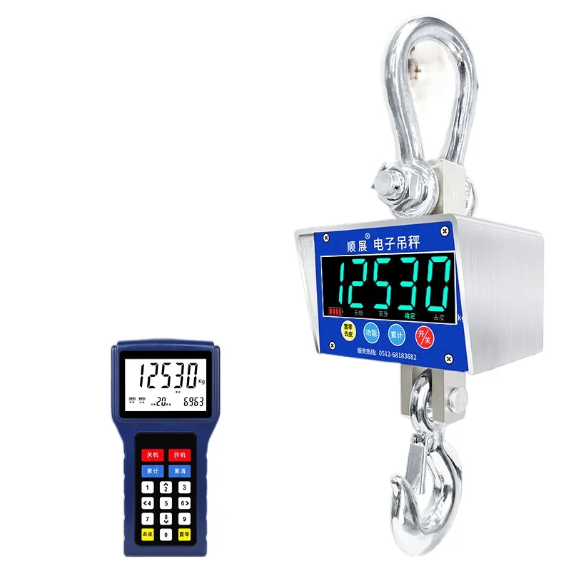 

Electronic lifting scale 3 tons 10t hanging HookPrinting 5t Wireless