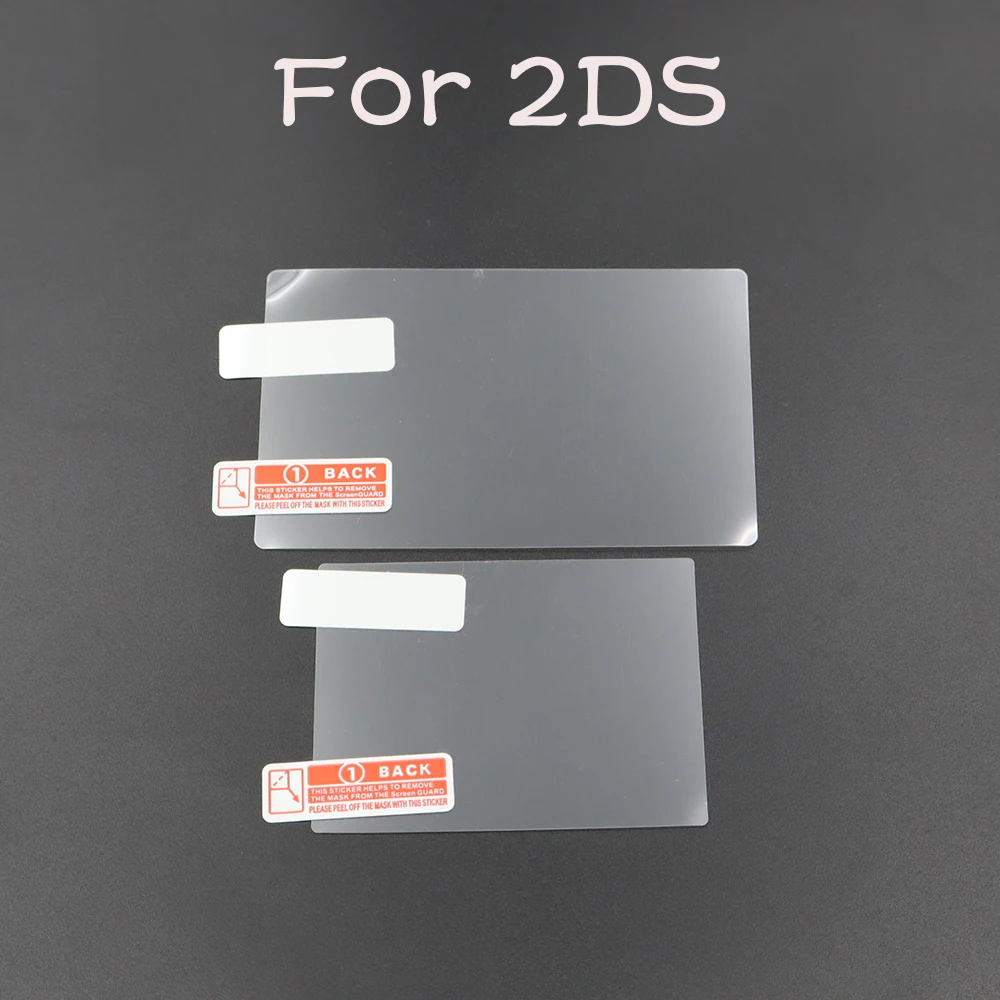 Top Bottom HD Clear Protective Film For 2DS/3DS/3DS XL/New 3DS/New 3DS XL/NDS/NDSL/NDSI/NDSi XL/WiiU/PSPGO LCD Screen Protector view 2