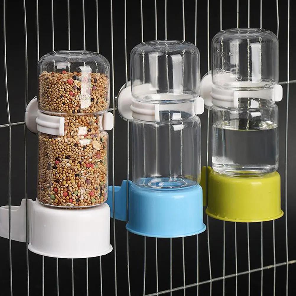 

3 Pcs Automatic Watering Fountain for Birds Feeder Food Container Supplies Cage Iron Feeding Station Drinking