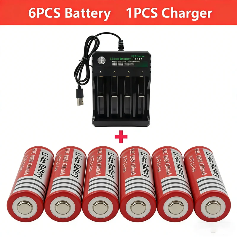 

3.7V 4200mAh High Capacity 18650 rechargeable lithium-ion battery suitable for LED flashlights, headlights, laser lights