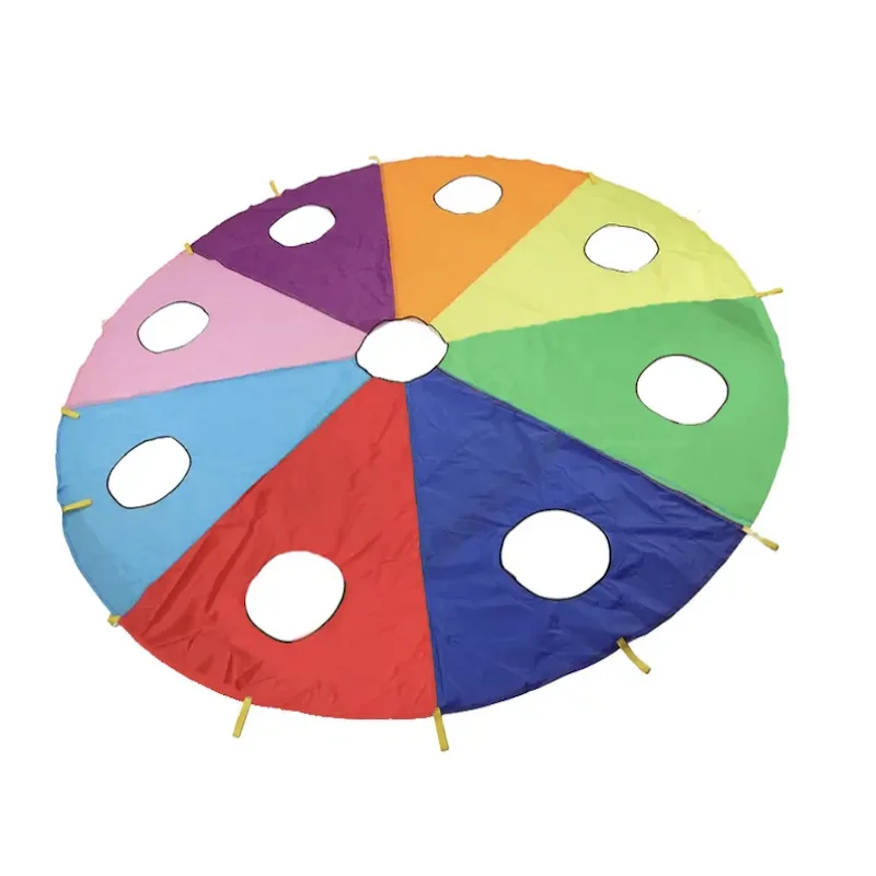 Talpa Tiro Arcobaleno Ombrello Paracadute Multigiocatore Giocattolo interattivo Genitore Bambino Gioco di attività Prop Bambini Sport all'aria aperta