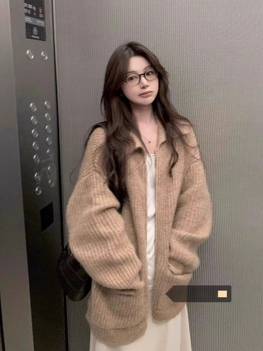 

Spring 2026 Women's Loose Fit Long Sve Sweater Cardigan Slimming Versatile Casual Sle Comfortable Knitted Outerwear
