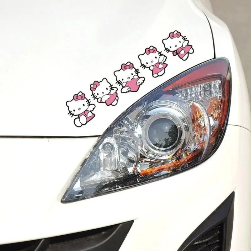 KT Cat Sticker Anime Kawaii Car Auto Window Decals Rear Windshield Stickers Car Decor Sticker Cup Laptop Decal Children Prize