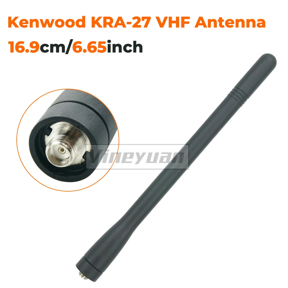 Antenne hélicoïdale VHF KRA-27 pour MendTK2140 TK2160 TK2170 TK2307 TK5210 Radio portable, antenne VHF, lot de 2 pièces