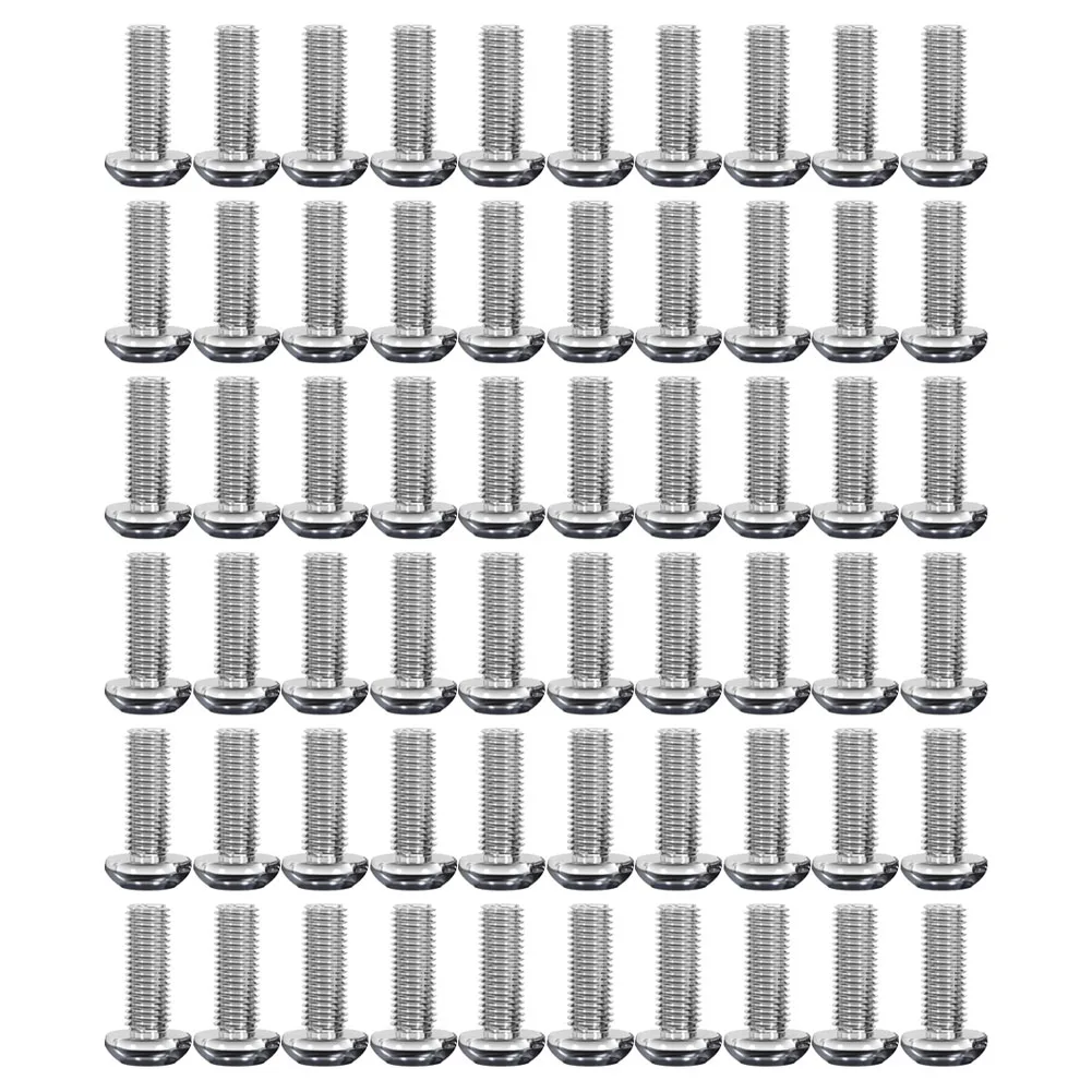 304 Stainless Steel M5x25mm Lens Head Screws 60pcs Hex Socket Design for Tight Space Fastening and High Load Stability
