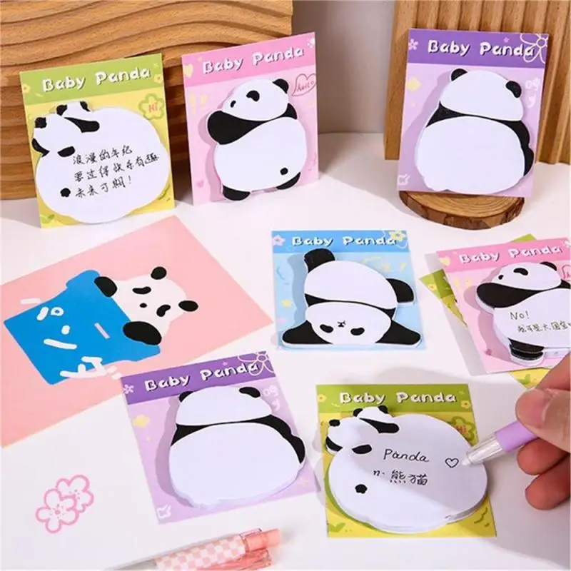 Cartoon Sticker Cute Animal Bread Toast Sticky Notes Notepad Panda Memo Pads Sticker Student Stationery School Office Supplies