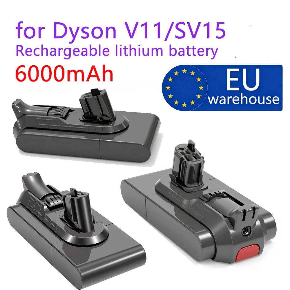 Batteria 25.2V 6800mAh V11 V15 per Dyson V11 SV15 SV16 Absolute Extra V11 Animal Extra V11 Complete Extra V11 Fluffy Extra, magazzino UE, consegna rapida