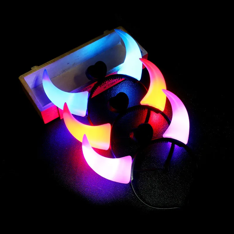 10pcs Adult Kids LED Glow Party Cat Bunny Crown Flower Headband Light Up Wreath Hairband Birthday Gift Wedding Favors Halloween