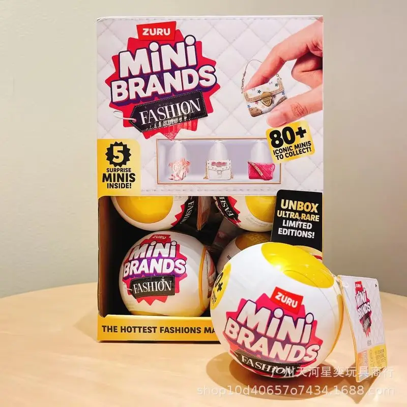 

100% Genuine Zuru Mini Brands Fashion Series 3 Surprise Ball 5 Mini Fashion Bags 80+ Iconic Minis Ultra Rare Collectible Toy