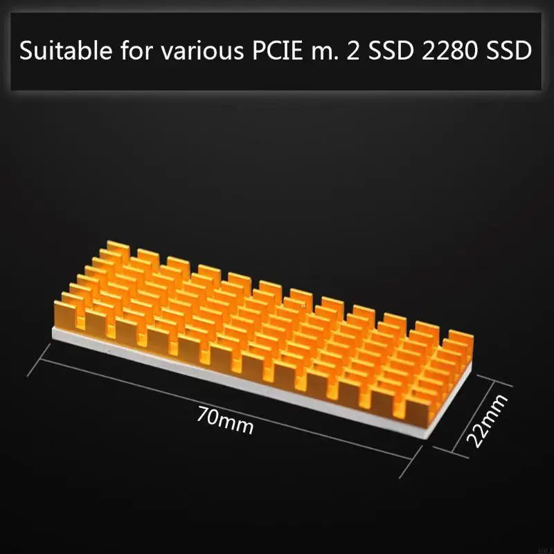 

A9LF 2280 for M.2 Heatsink with Thermal Conductive Adhesive for Cooling for M.2 NVME