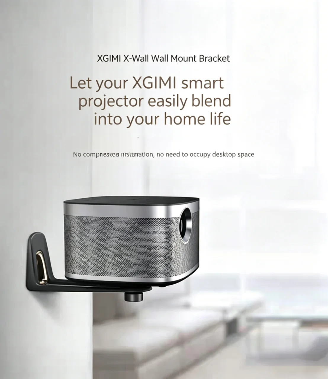 

Кронштейн для проектора XGIMI X-Wall с регулируемым углом наклона, отверстие под винт 6 мм, прочный и подходит для XGIMI Z6X/H6/серии