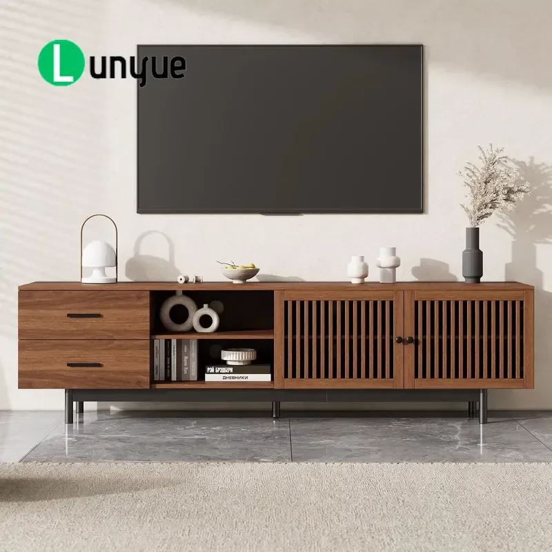 Modern TV Cabinet for TVs Under 85 Inches Living Room Entertainment Center with Deep Drawers and Cable Management Function