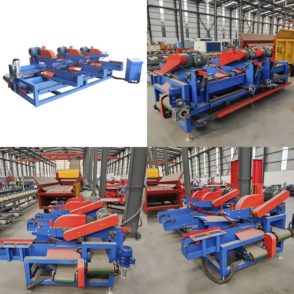 Heavy Vertical Multi-Head Automatic Woodworking Circular Saw with Motor 22.5kW Power Blade