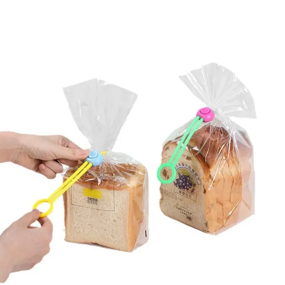 3pcs Colorful Sealing Strap, Food Preservation Sealing Clip, Kitchen Food, Rice Multifunctional Pull Loop Buckle