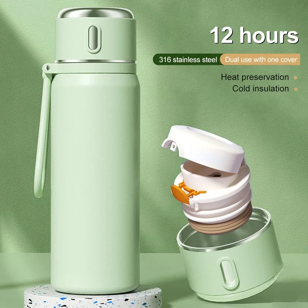 550ml High-color Stainless Steel Thermos Bottle Tumbler Vacuum With Tea Separation Leak-proof Insulated Cup Garrafa Termica