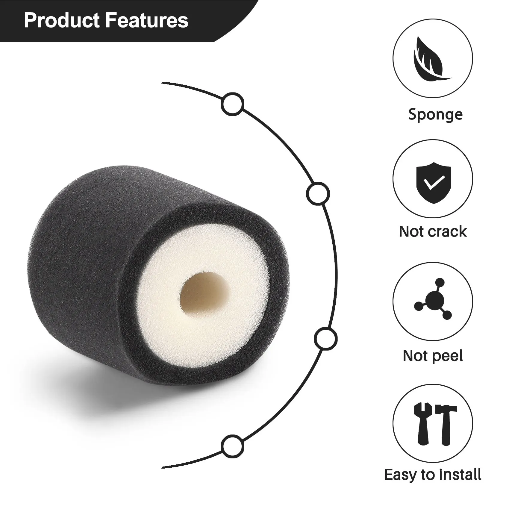 B78B - Filtr Piankowy Powietrza do Baja 1/5 Ulepszony do 5B 5T SC RC King Motor Rovan Filtracja Bawełniana Część Zdalnie Sterowana