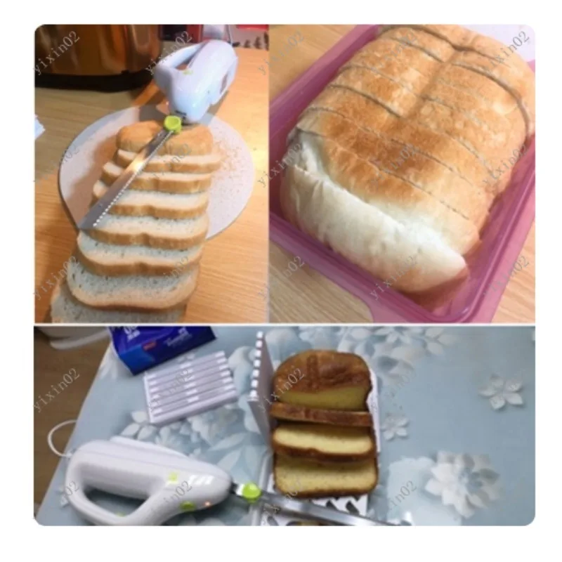 

Electric Stainless Steel Serrated Knife for Bread Cake Toast - Frozen Meat Cutter Ideal Baking Pastry Tool for Kitchen