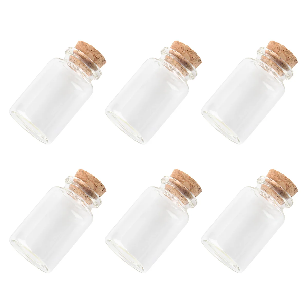 

6pcs 120Ml Glass Spice Jars Airtight Sealed Canisters Clear Food Storage Containers For Tea Coffee Sugar Salt Pepper Household